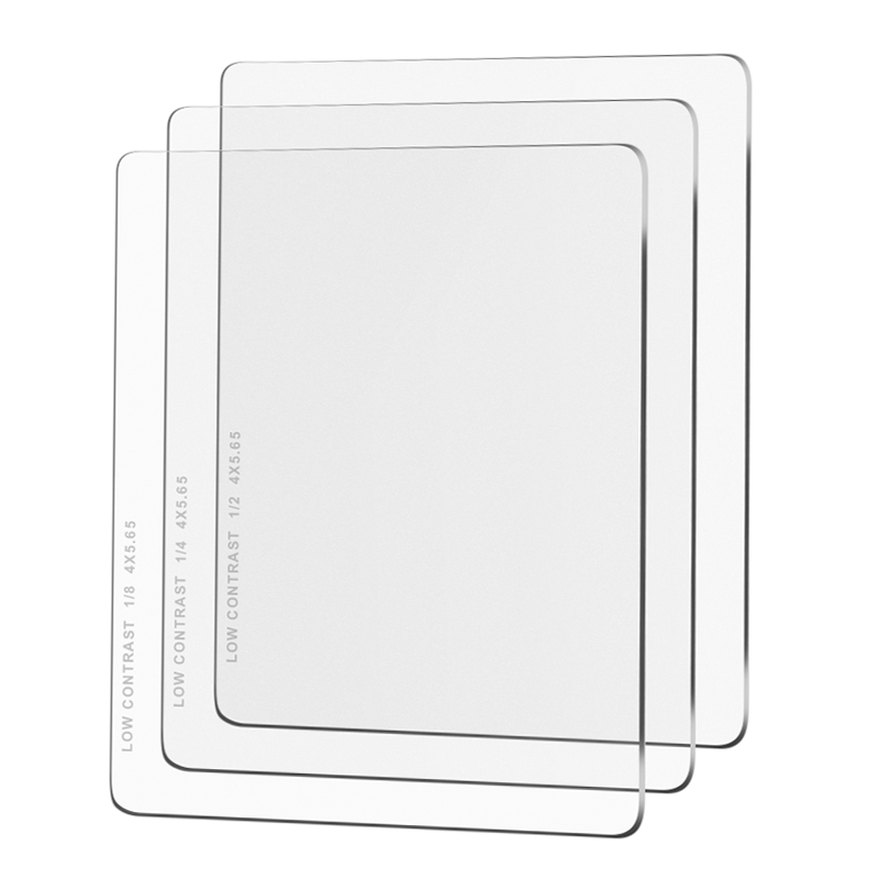 Low Contrast Cinema Filter Set: 1/2, 1/4, 1/8 - 4x5.65