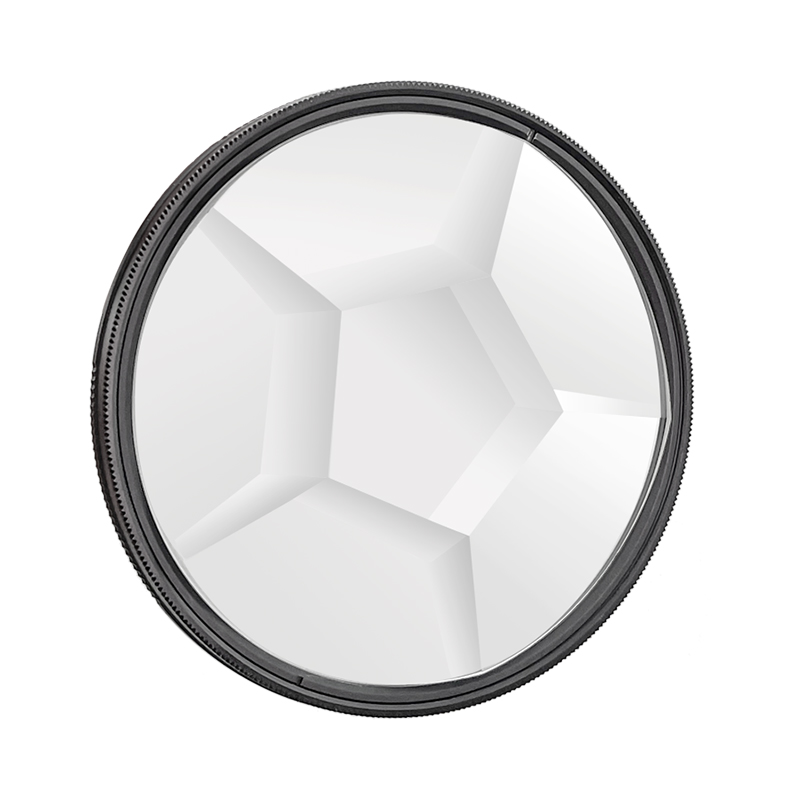 Retro Prism Kaleidoscope Camera Filter - Six Prism Lens Effect